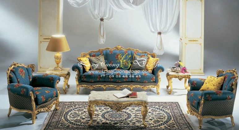 sofa dát vàng cổ điển sofa dát vàng cổ điển